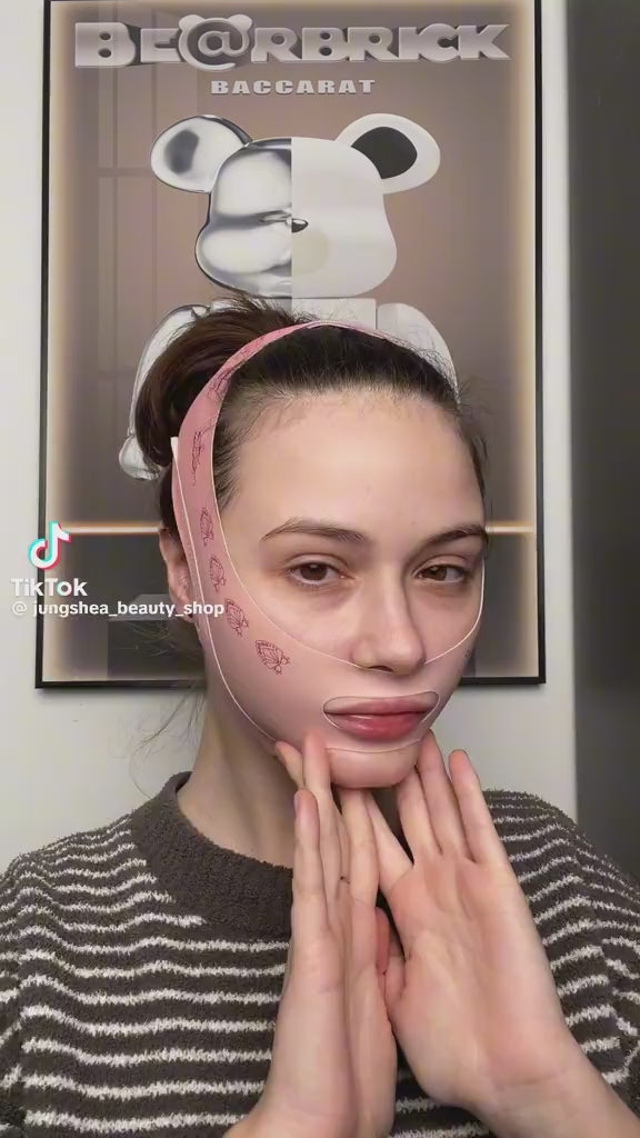 Masque facial en silicone forme V