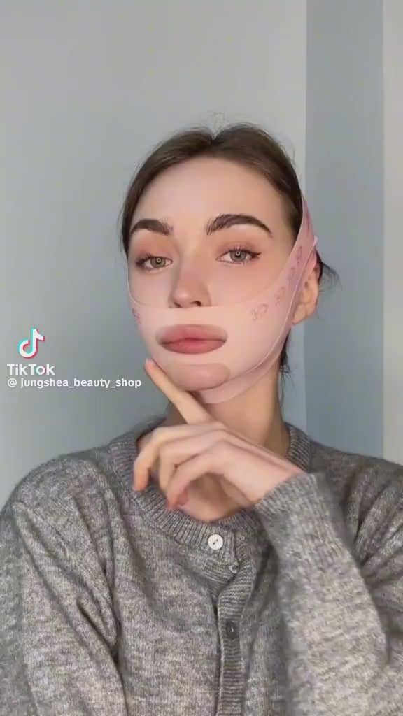 Masque facial en silicone forme V